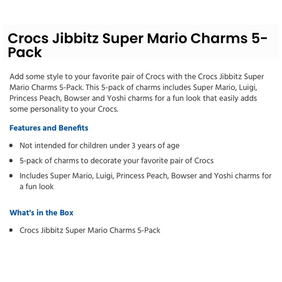 Crocs Jibbets Super Mario Charms 5-pack - Picture 7 of 7